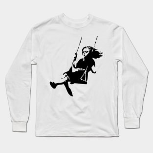 A girl on a swing Long Sleeve T-Shirt